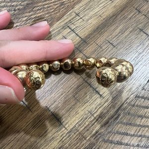 Henri Bendel Gold Beaded Bracelet